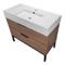 Modern Bathroom Vanity, Walnut, 40